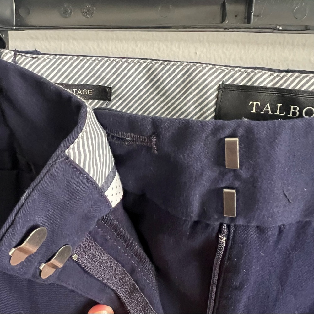 Talbots Heritage 16W Navy Blue Straight Leg Cropped Pants - Picture 12 of 12